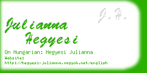 julianna hegyesi business card
